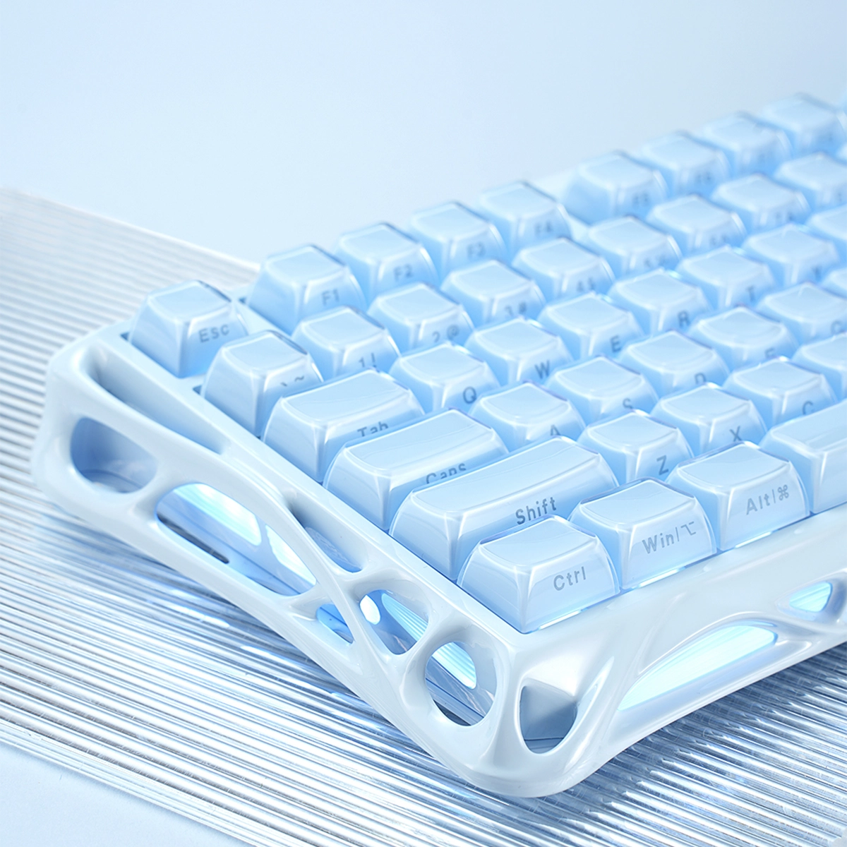 Mercury K1 Gaming Keyboard - Ice Blue Special Edition | 75% Mechanical Mercury K1 Gaming Keyboard - Ice Blue Special Edition | 75% Mechanical