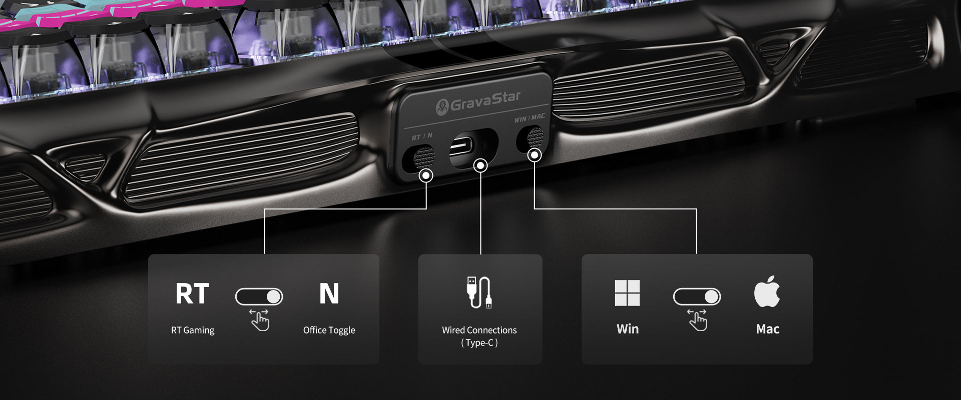 GravaStar Mercury V75 Pro Cyberpunk Gaming Keyboard - 75% compact layout with Hall Effect magnetic switches, 8kHz polling rate, 0.125ms latency, adjustable actuation 0.1-4.0mm, dynamic rapid trigger, RGB lighting 16 modes, semi-aluminum construction, hot-swappable switches, 5-layer acoustic foam, cyberpunk futuristic design, perfect for FPS gaming, CS2, Valorant, competitive esports, streaming, content creation