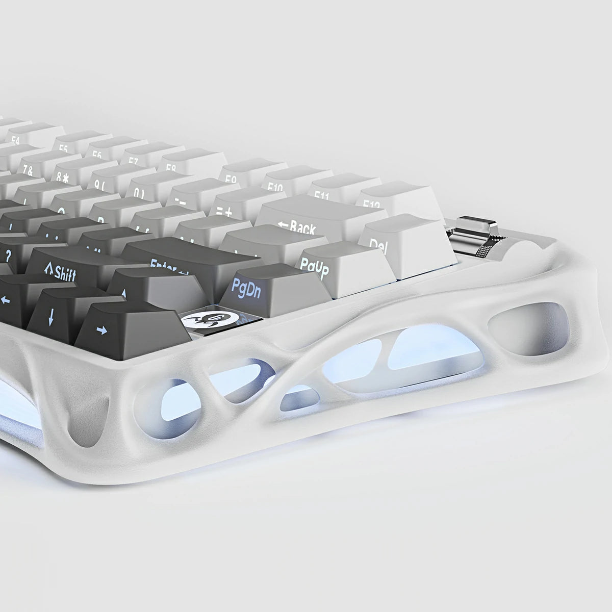 gravastar Mercury K1 Gradient White mechanical keyboard gaming keyboard RGB keyboard compact keyboard USB-C keyboard durable keyboard tactile keyboard silent keyboard office keyboard