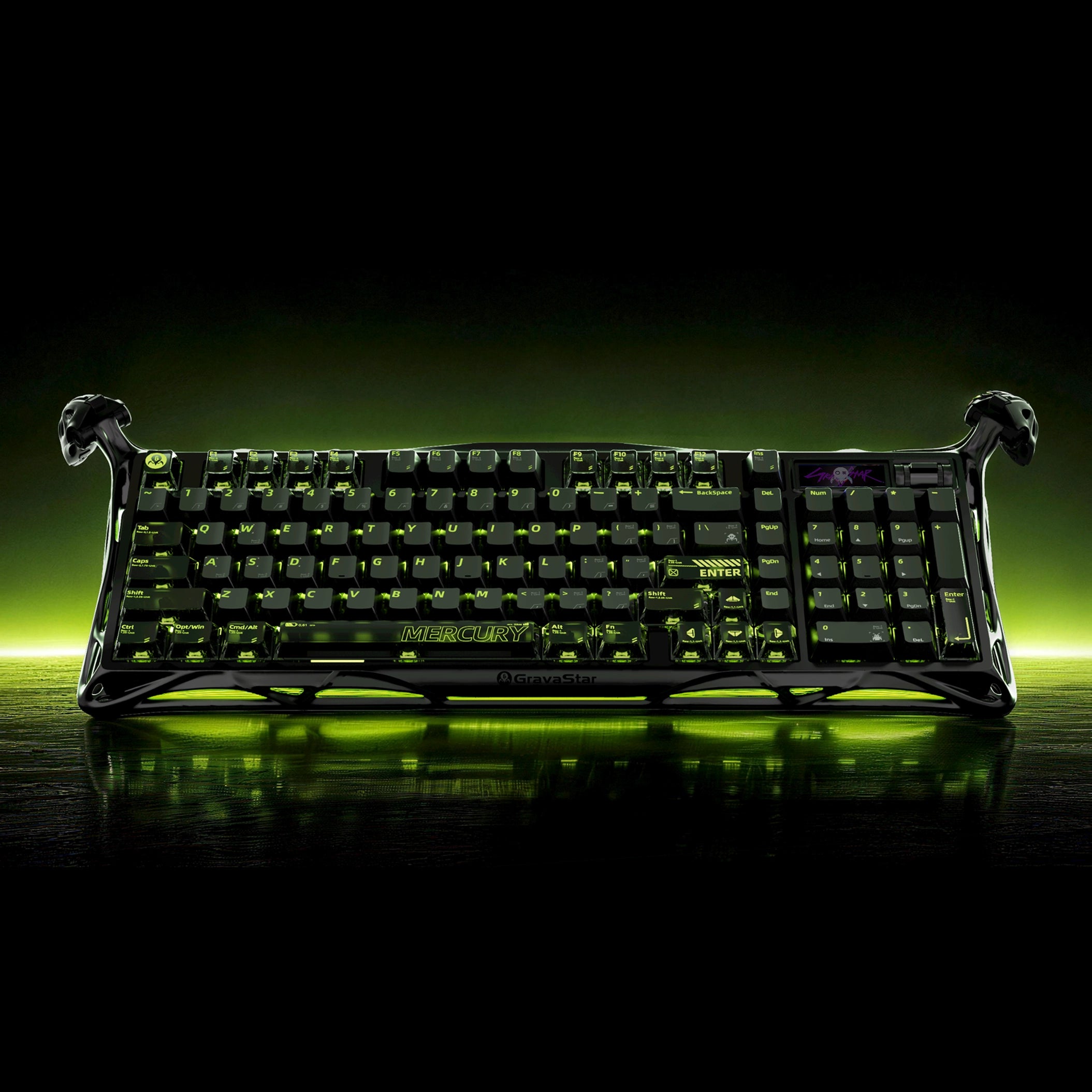 GravaStar Mercury K98 Pro mechanical keyboard màu Phantom Black