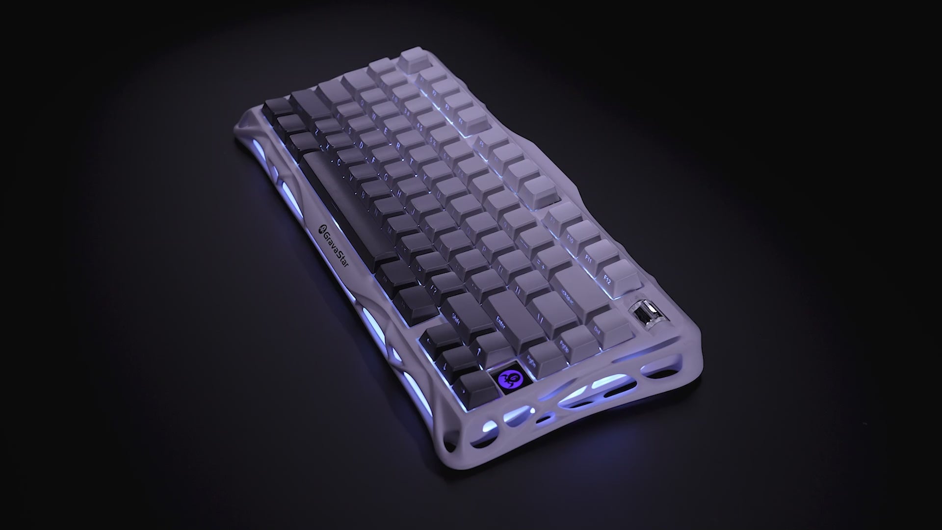 GravaStar Pro Gaming Set - Gradient White | Keyboard & Mouse Bundle