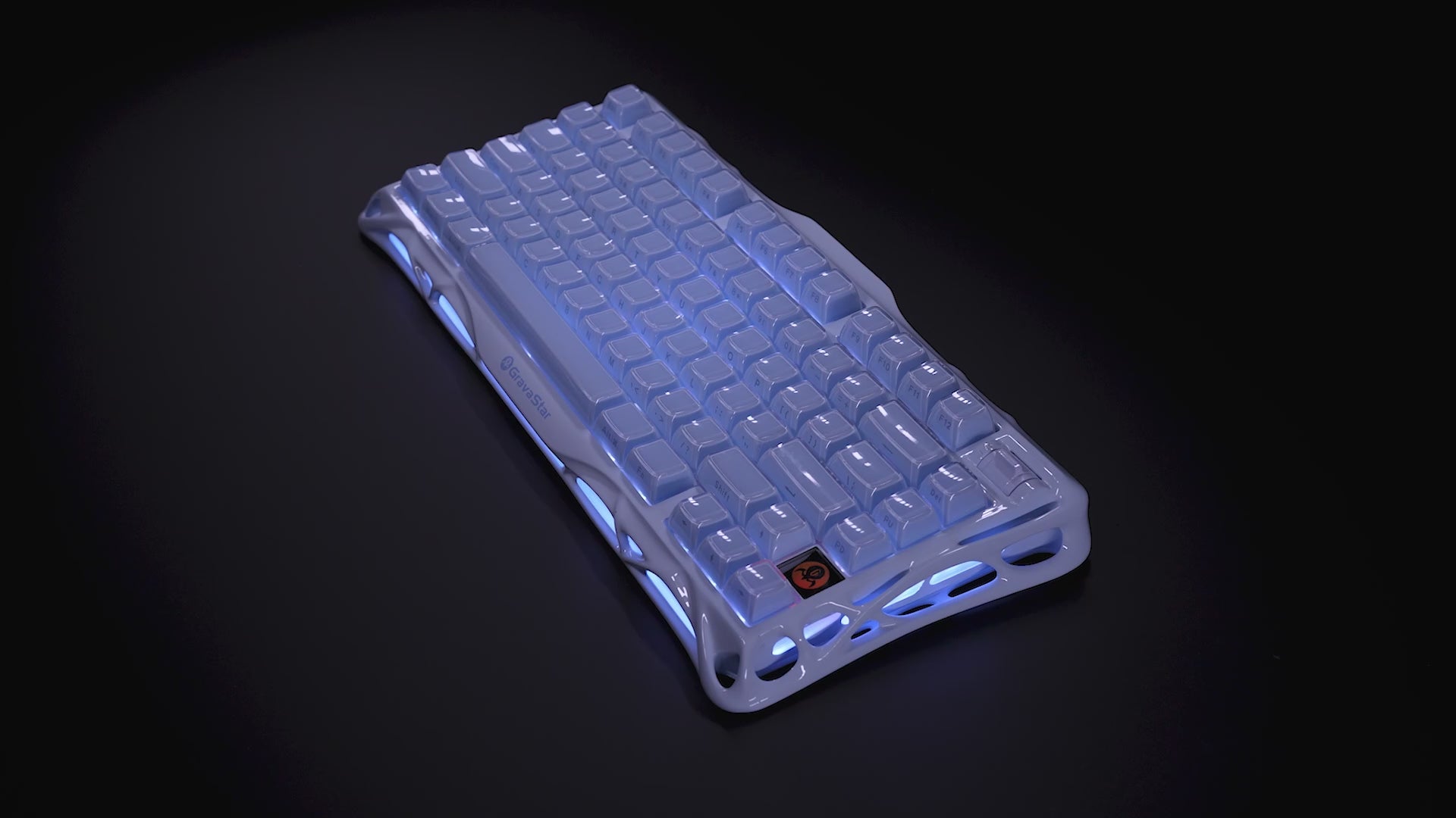 GravaStar Pro Gaming Set Ice Blue - K1 Keyboard & M1 Pro Mouse Bundle